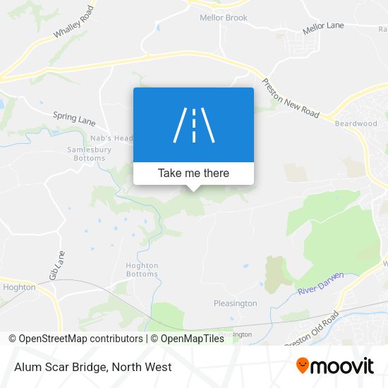 Alum Scar Bridge map