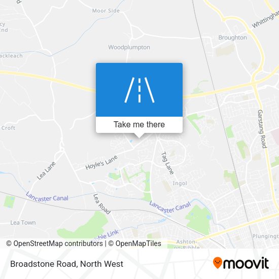 Broadstone Road map