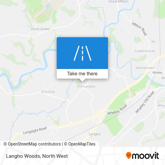 Langho Woods map