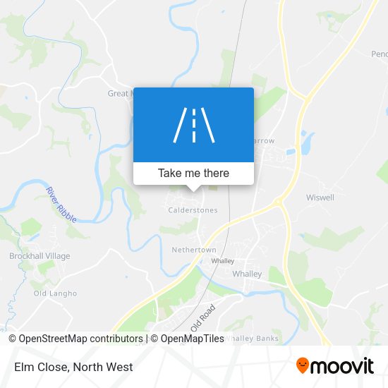 Elm Close map