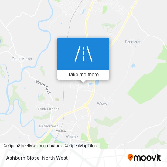 Ashburn Close map