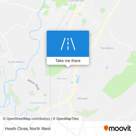 Heath Close map