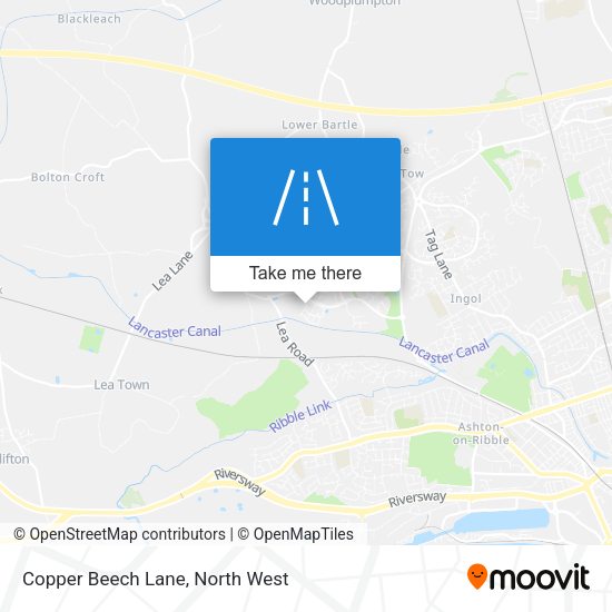 Copper Beech Lane map