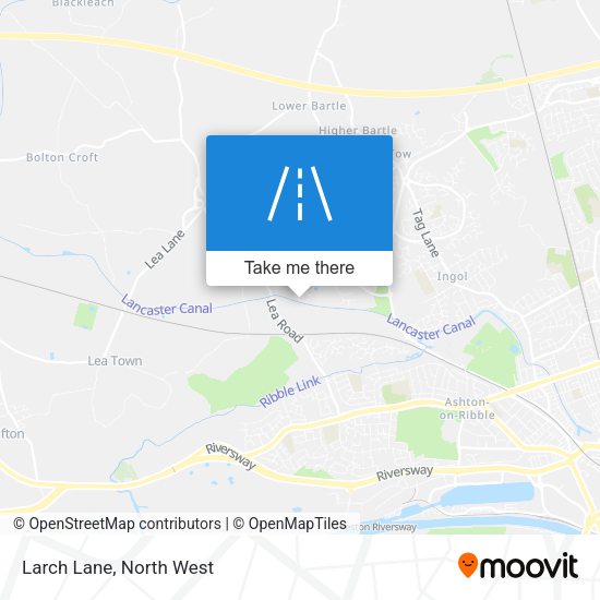 Larch Lane map