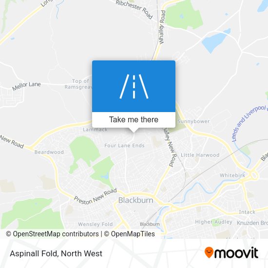Aspinall Fold map