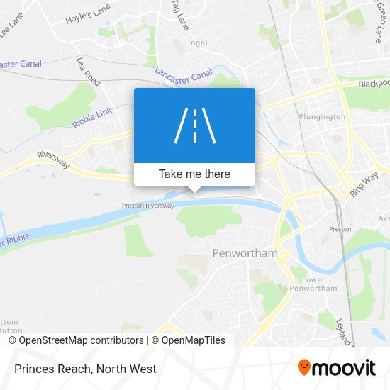 Princes Reach map