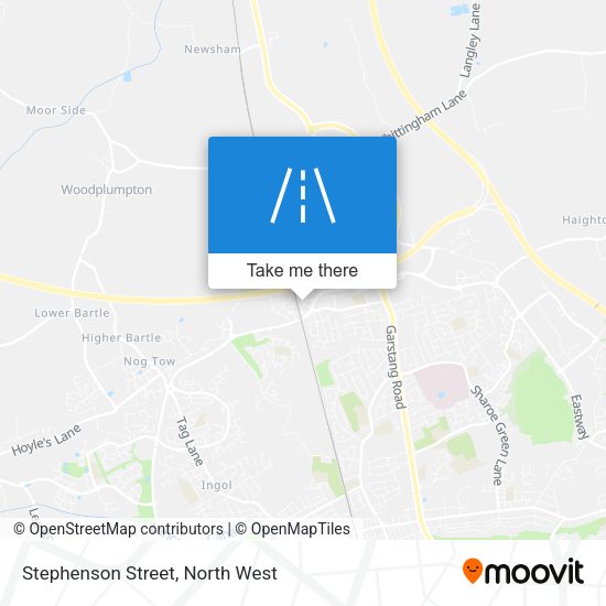 Stephenson Street map