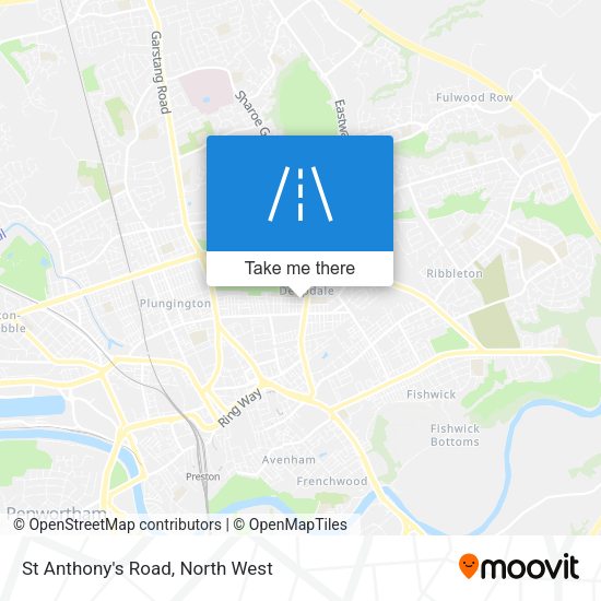 St Anthony's Road map