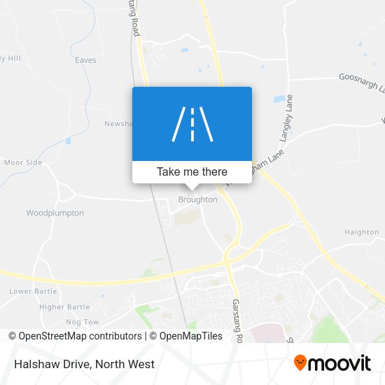 Halshaw Drive map