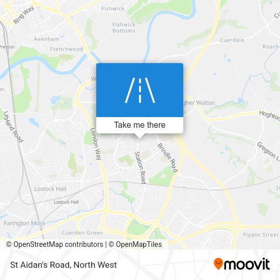 St Aidan's Road map