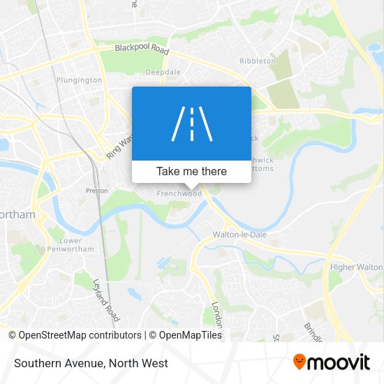 Southern Avenue map