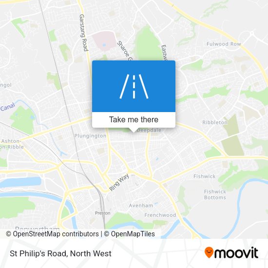 St Philip's Road map