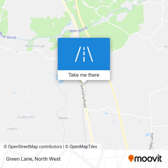 Green Lane map