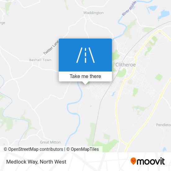 Medlock Way map