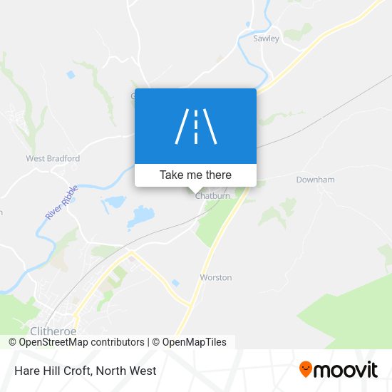 Hare Hill Croft map