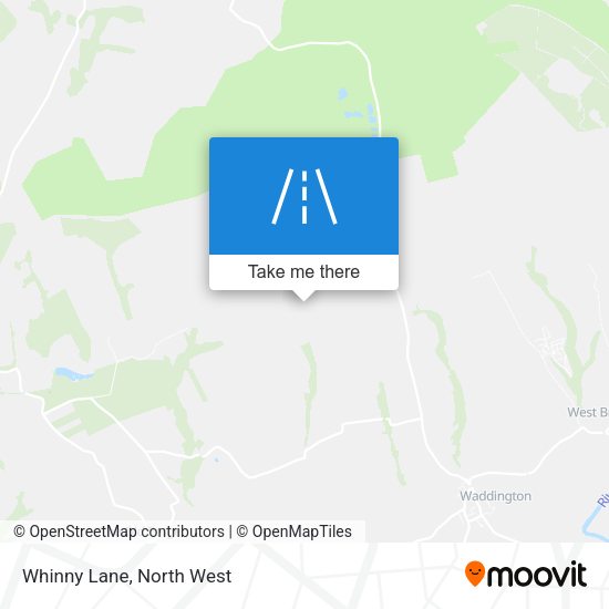 Whinny Lane map