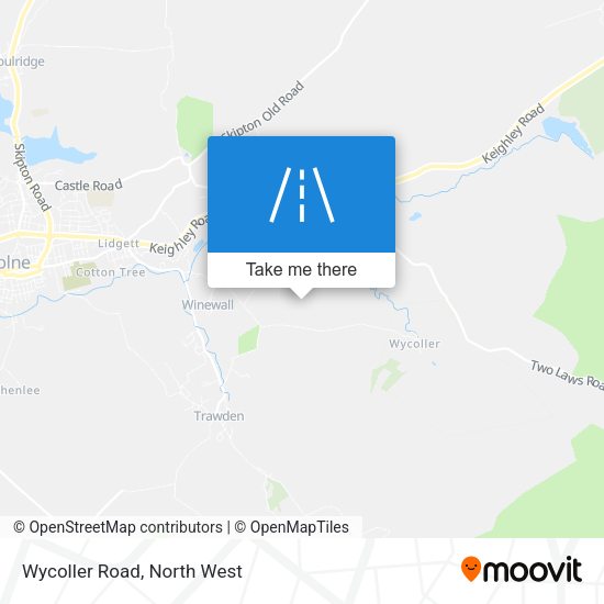 Wycoller Road map