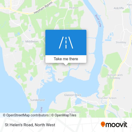 St Helen's Road map