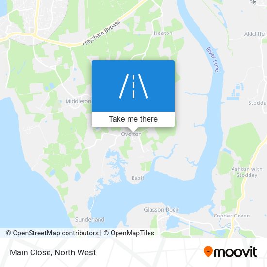 Main Close map