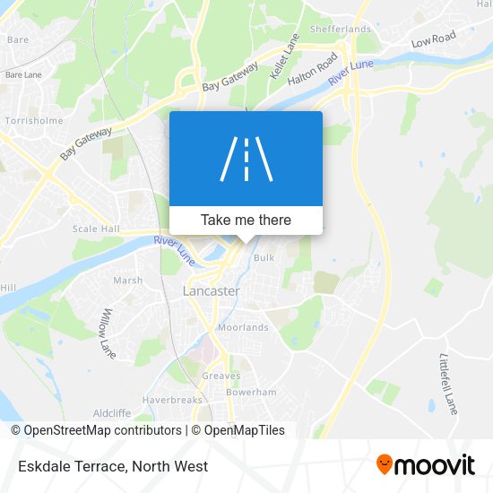 Eskdale Terrace map