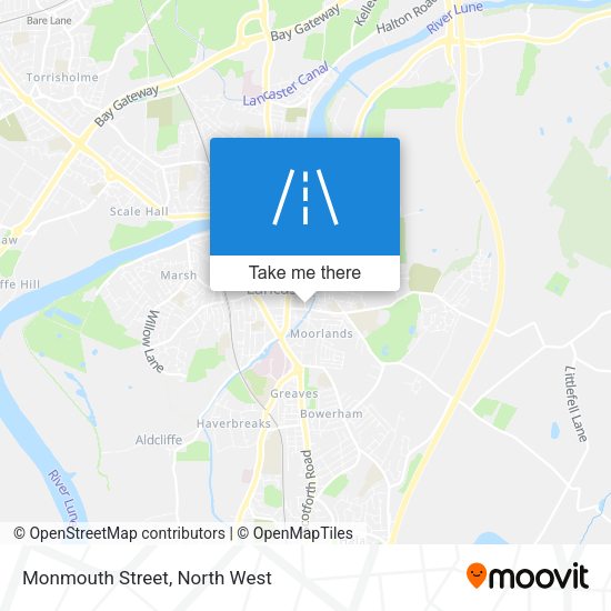 Monmouth Street map