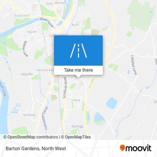 Barton Gardens map