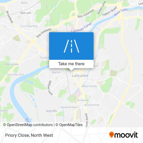 Priory Close map