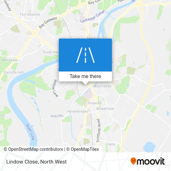 Lindow Close map