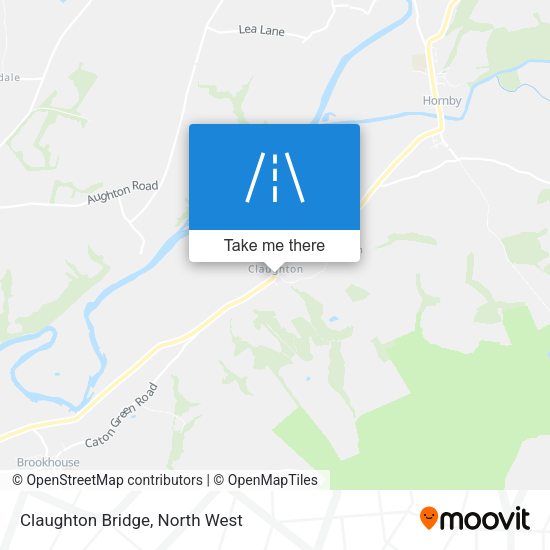 Claughton Bridge map