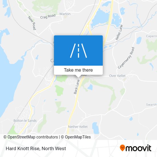 Hard Knott Rise map