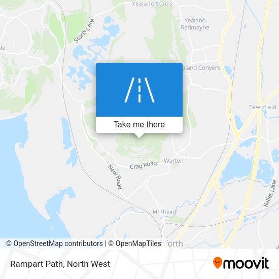 Rampart Path map
