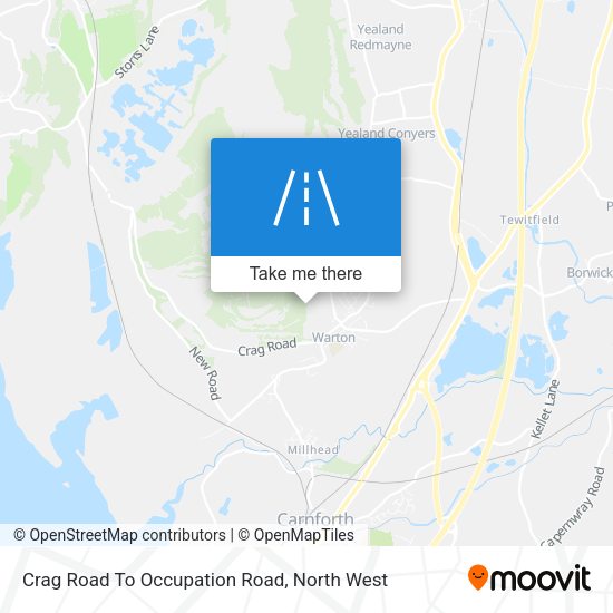 Crag Road To Occupation Road map