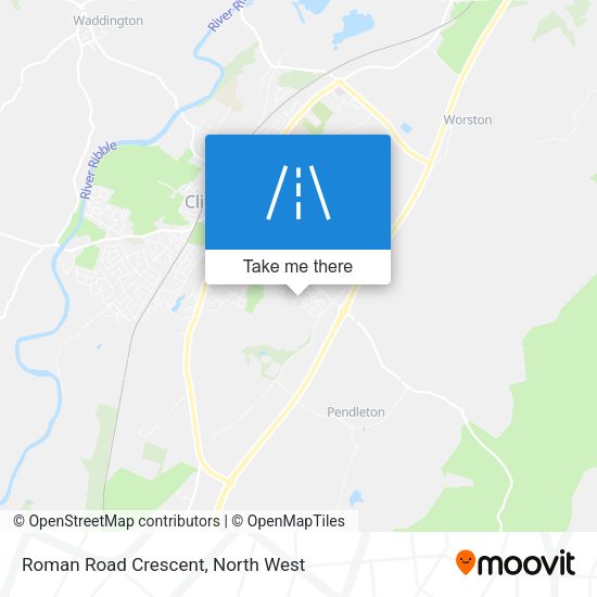 Roman Road Crescent map