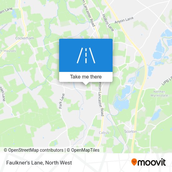 Faulkner's Lane map