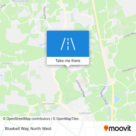 Bluebell Way map
