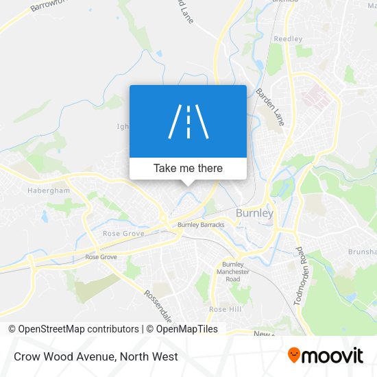 Crow Wood Avenue map