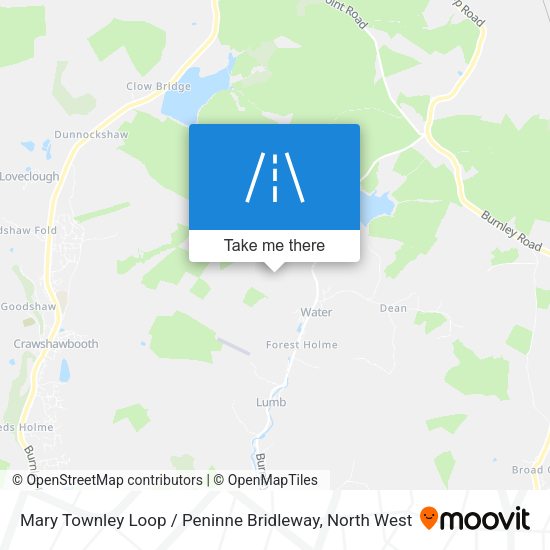 Mary Townley Loop / Peninne Bridleway map