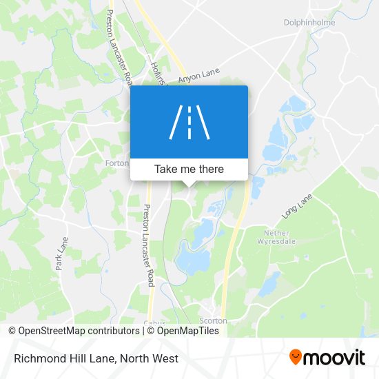 Richmond Hill Lane map