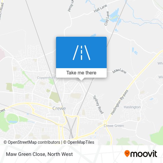Maw Green Close map
