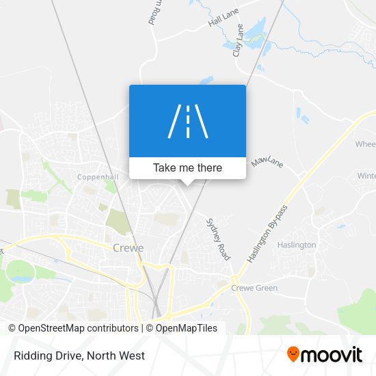 Ridding Drive map