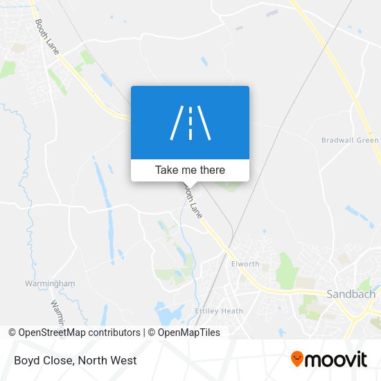 Boyd Close map