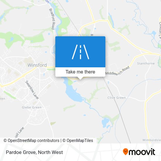 Pardoe Grove map
