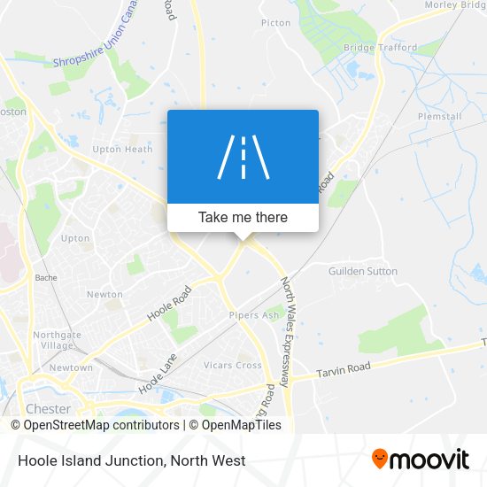 Hoole Island Junction map