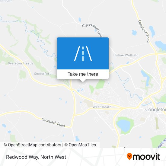 Redwood Way map