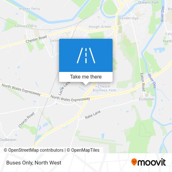 Buses Only map