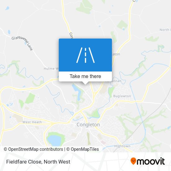 Fieldfare Close map