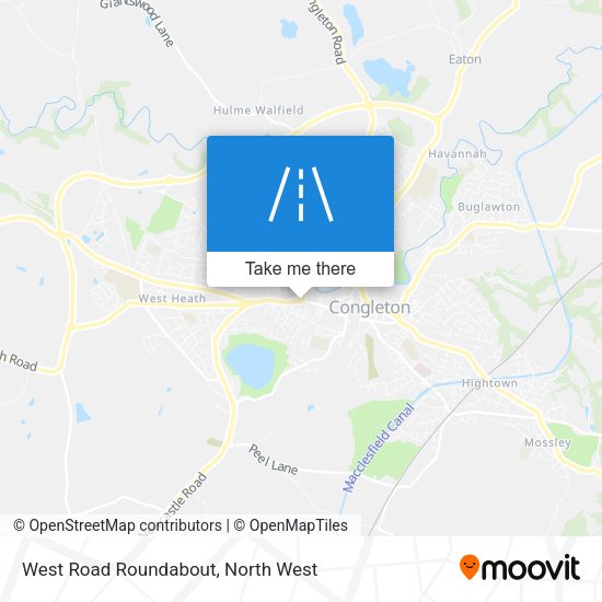 West Road Roundabout map
