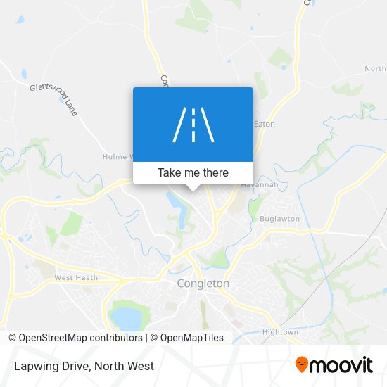 Lapwing Drive map