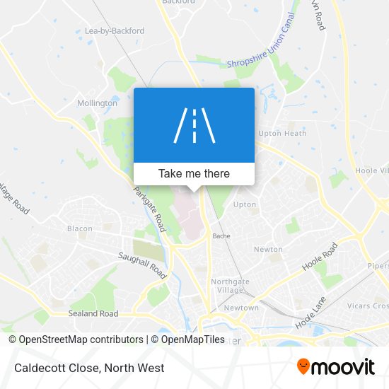 Caldecott Close map