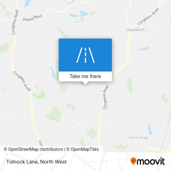 Tidnock Lane map